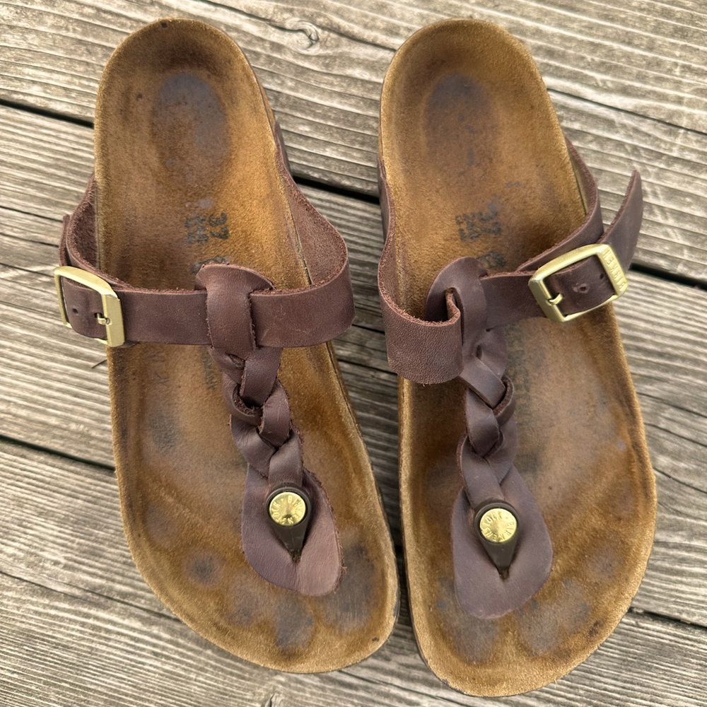 Birkenstock Gizah Oiled Leather Habana 37